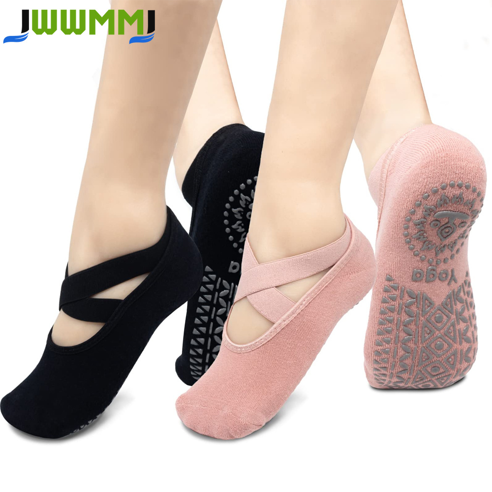 Yoga Dance & Fitness Center Llc - 1Pair Yoga Socks for Women Non-Slip