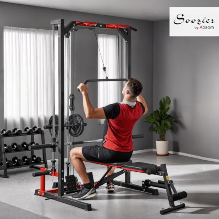 Power Cage Smith Machine Multi - đánh giá và giá Lat Pulldown Bar