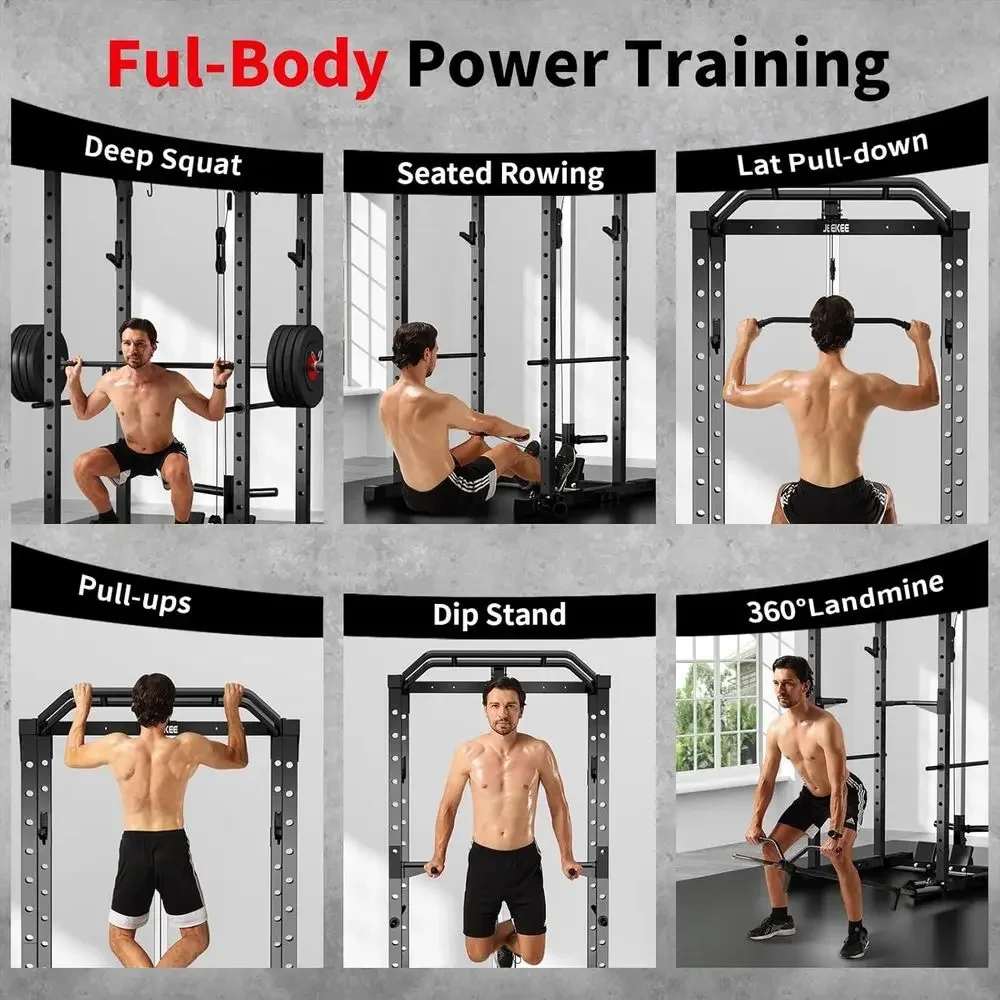 2000LBS Capacity Power Rack wi - đánh giá và giá Lat Pulldown Bar