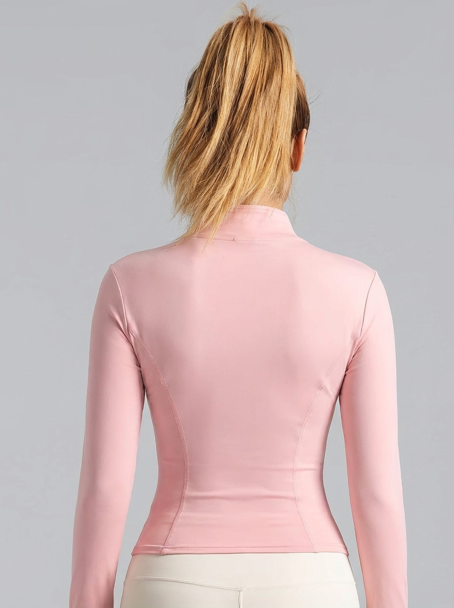 New Women Light Pink Yoga Coat - đánh giá và giá Yoga Fitness Usa
