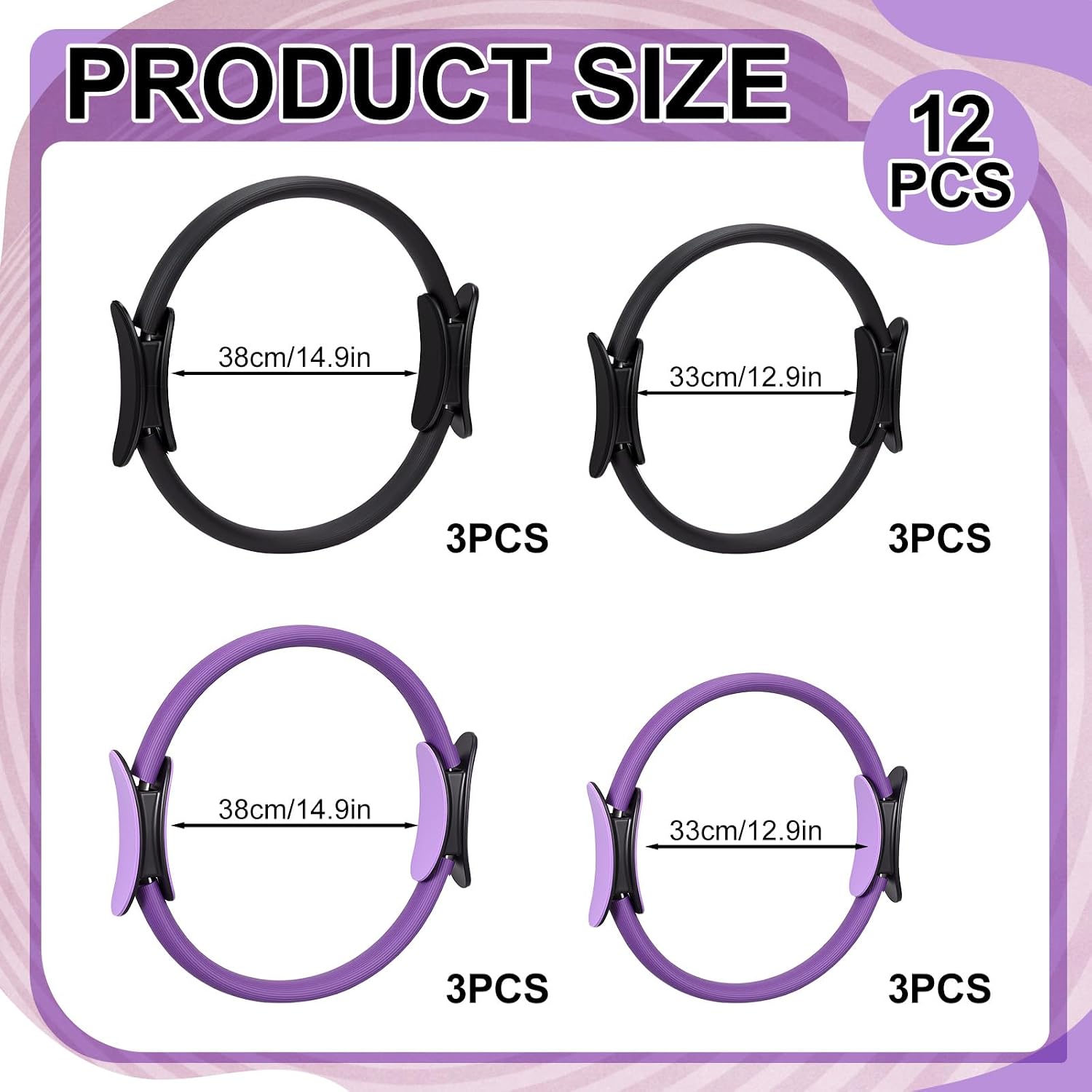 12 Pcs Pilates Ring Set Dual S - đánh giá và giá Pilates Ring Circle