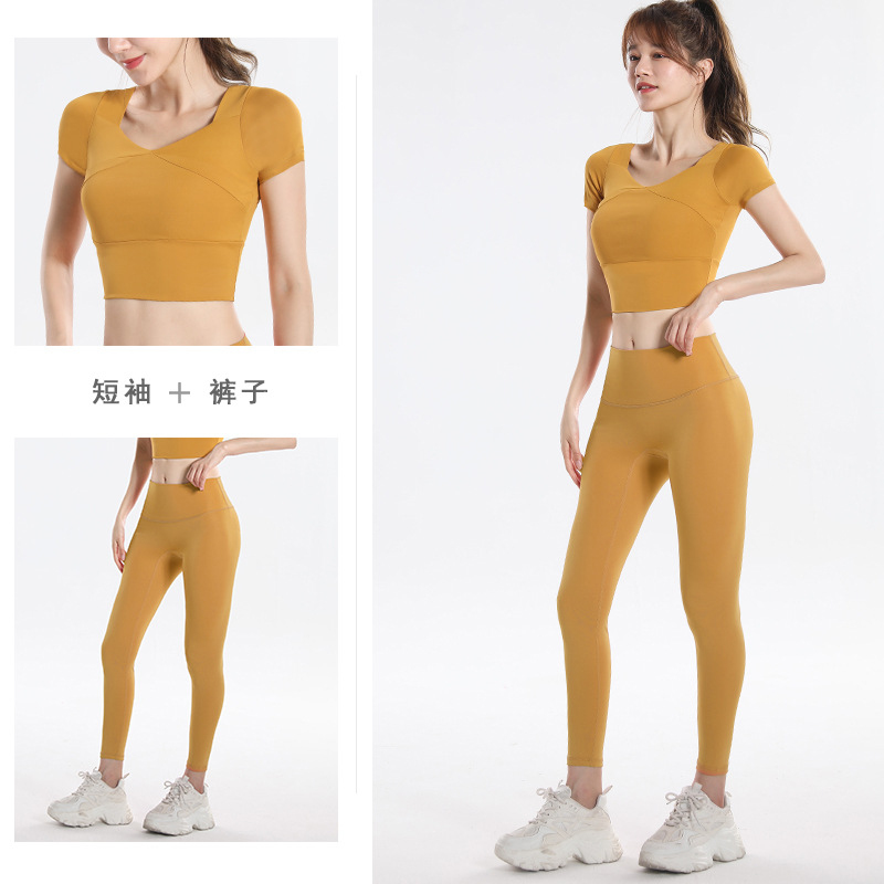 Quick Dry Set Sports Top With  - đánh giá và giá Yoga Fitness Usa