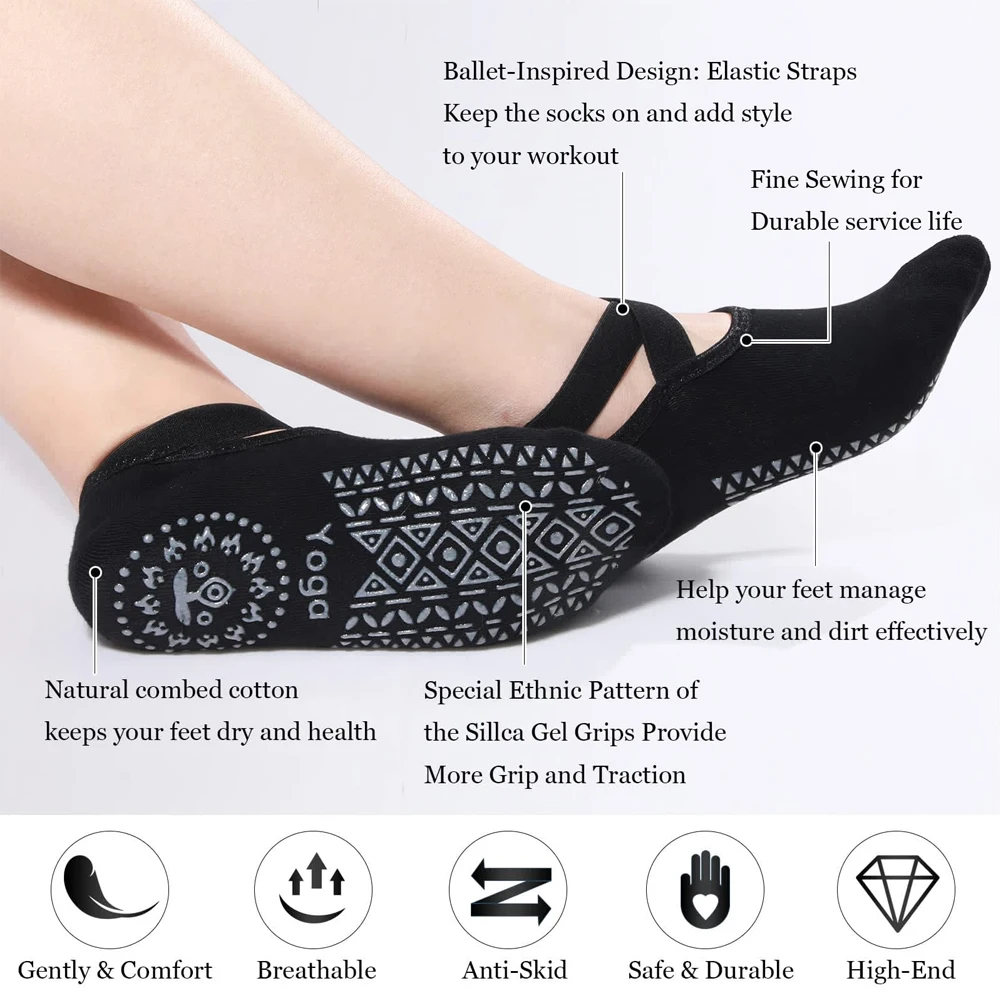 1Pair Yoga Socks for Women Non - đánh giá và giá Yoga Dance & Fitness Center Llc