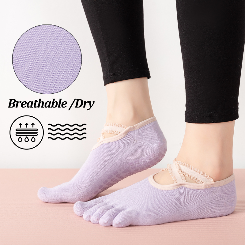 Ladies Non-Slip Pilates Socks  - đánh giá và giá Yoga Fitness Pilates