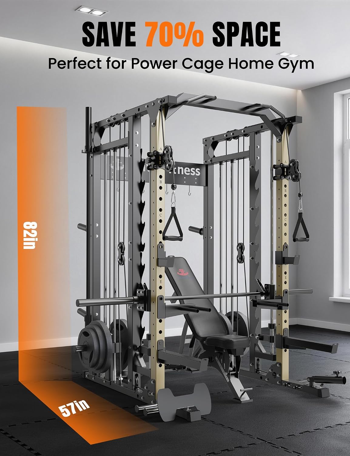 Smith Machine with Pulley Syst - đánh giá và giá Lat Pulldown Bar
