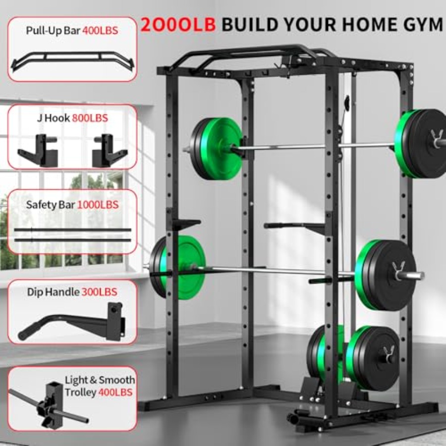 Home gym power rack with LAT p - đánh giá và giá Lat Pulldown Bar