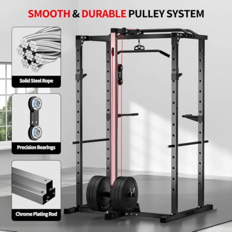 Home gym power rack with LAT p - đánh giá và giá Lat Pulldown Bar