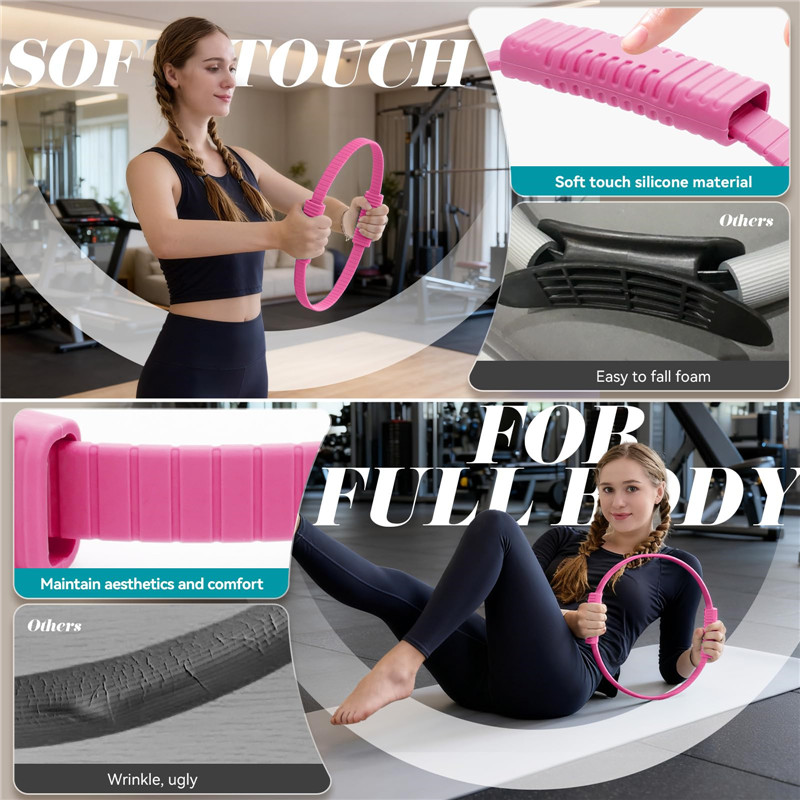 Eco-Friendly Double Handle Sil - đánh giá và giá Pilates Ring Circle